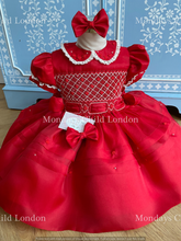 Load image into Gallery viewer, Silk organza smocked dress